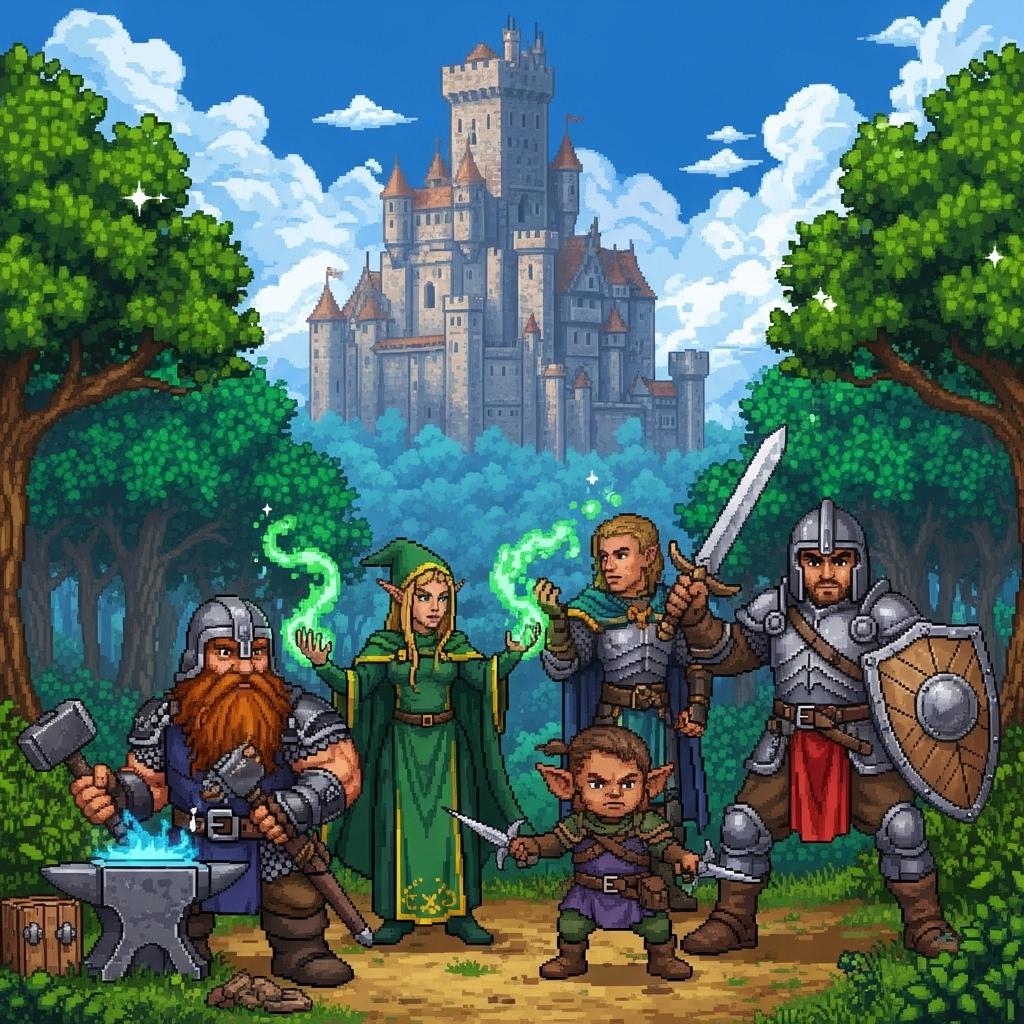 Rogue AI Simulator pixel art AI asset