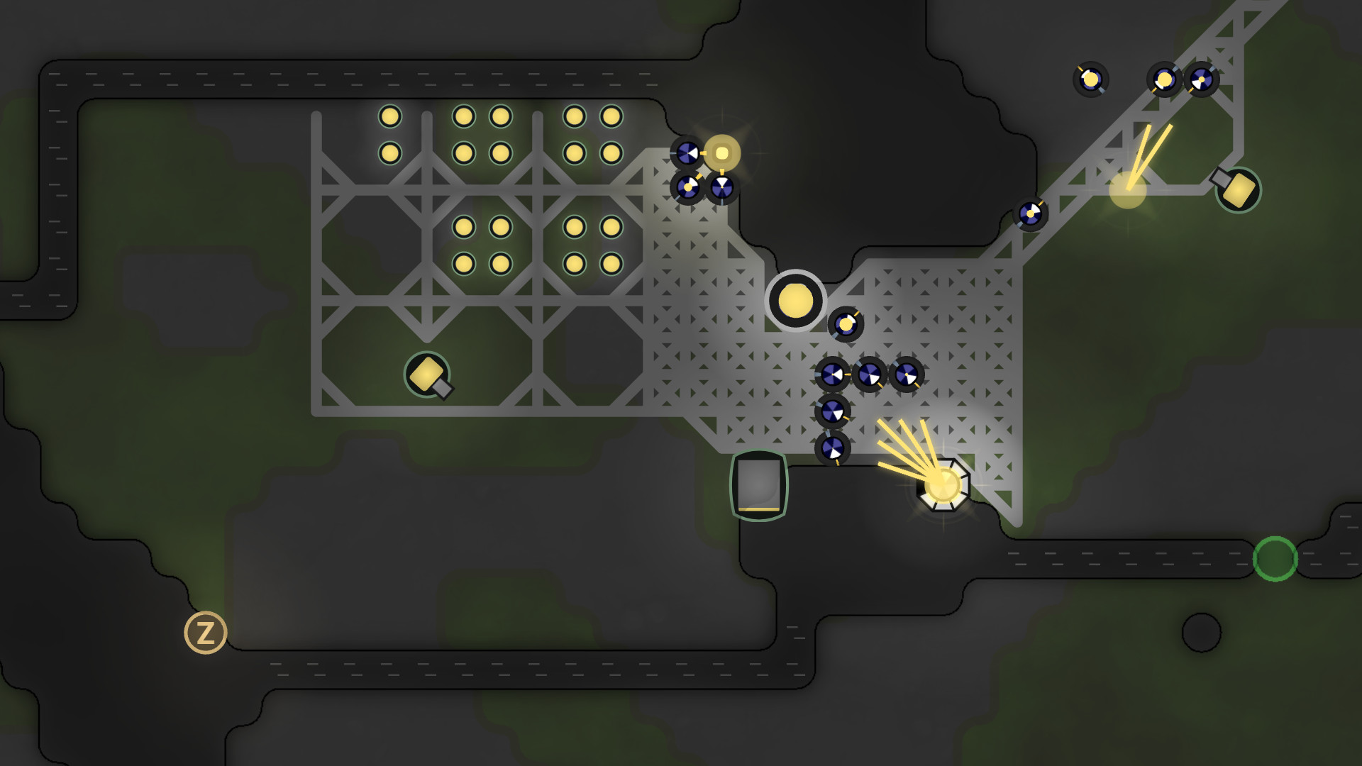 Screeps AI bot battle