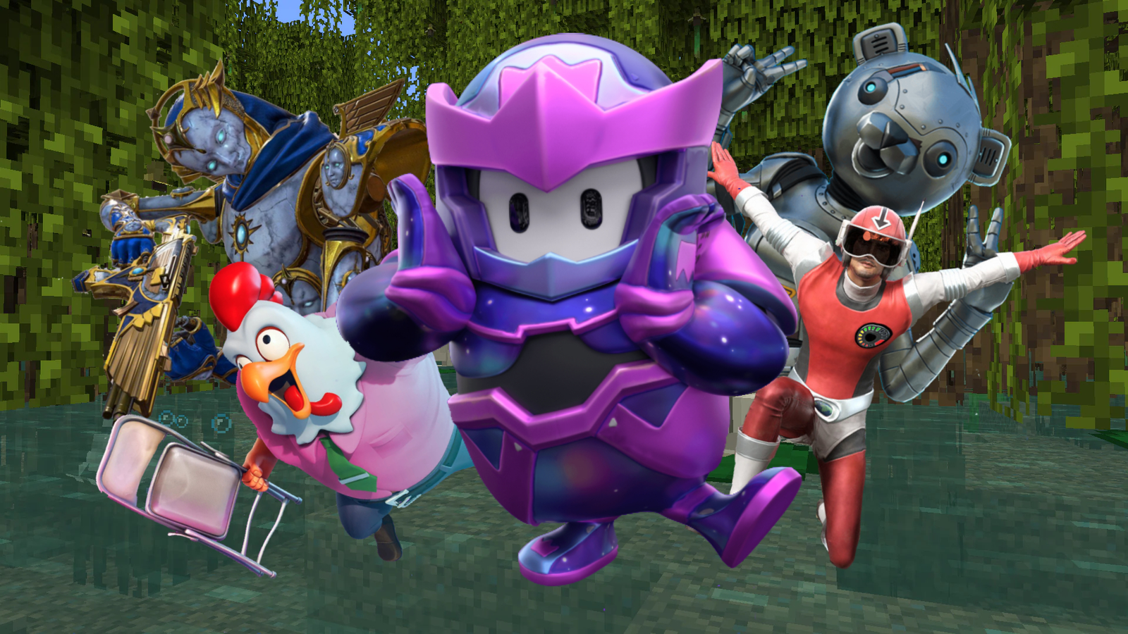 Dynamic AI agents clashing in Tiny Legends battle royale arena with shrinking safe zones and goblin hordes, strategies for competitions